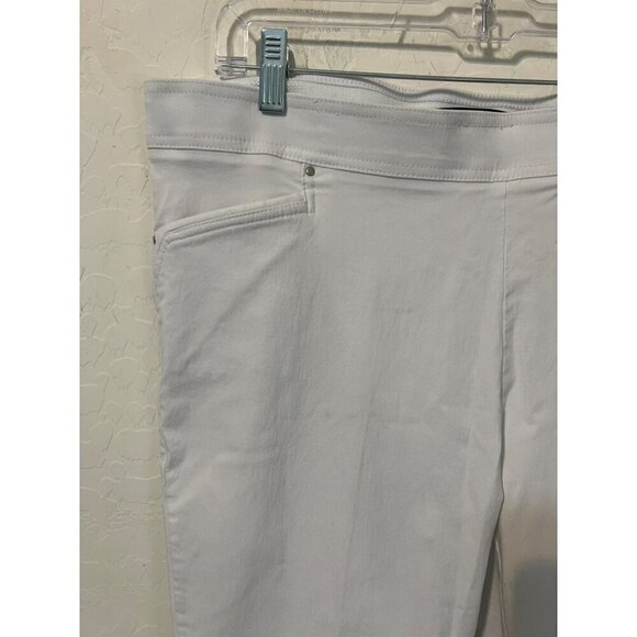 89th & Madison Sz XL White Pull On Pants - Picture 3 of 8